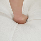 360° Swivel Accent Barrel Chair - Adjustable Headrest - Berber Fleece Upholstery - Ergonomic Design - Modern Living Room Chair