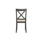 5-Piece Round Dining Table Set - Faux Marble Top, 4 Rubberwood Chairs, MDF Frame - Modern 41.7" Dining Set