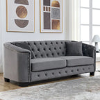 3-Seater Sofa | Nailhead Trim | Solid Wood Frame