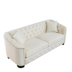 3-Seater Sofa | Nailhead Trim | Solid Wood Frame