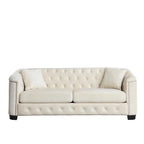 3-Seater Sofa | Nailhead Trim | Solid Wood Frame