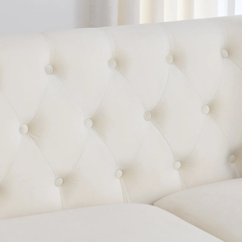 3-Seater Sofa | Nailhead Trim | Solid Wood Frame