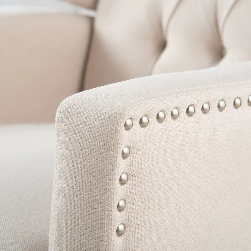 Manual Wing Chair Recliner - High Back, Solid Wood Frame, Spring Support, Chaise Longue Position - Classic Living Room Chair