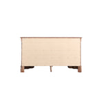 60" Bedroom Dresser with Dovetail Drawers - Wood Veneer Finish, Metal Glides (60W x 33H x 18D)