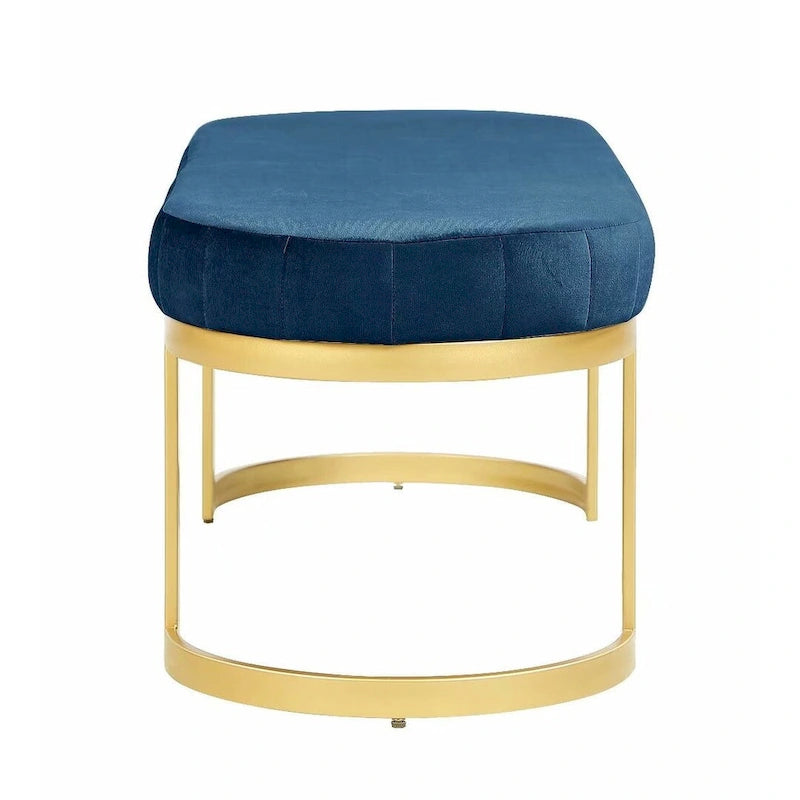 Contemporary Velvet Upholstered Bench