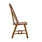 5-Piece Dining Set - Rustic Oak - Rectangular Table + 4 Sheaf Back Chairs - Rubberwood & Oak Veneer - 60"L x 36"W Table