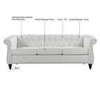 84 Rolled Arm 3 Seater Sofa