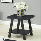 Rustic Contemporary 3-Piece Coffee & Side Table Set with Storage Shelves - Engineered Wood - Multiple Finishes