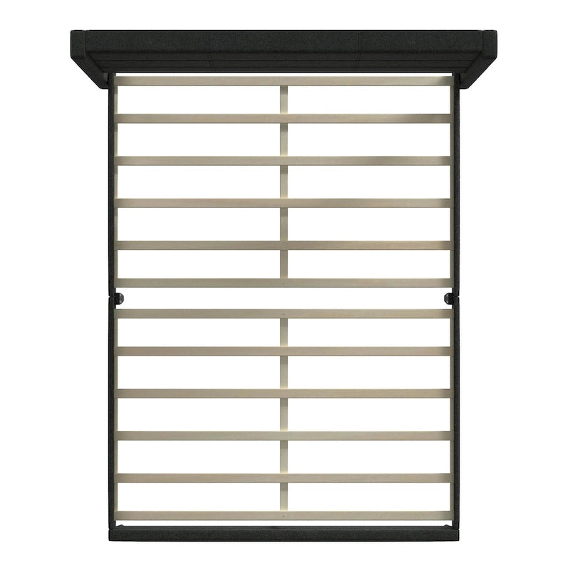 Upholstered Platform Bed Wingback Headboard Transitional Style No Box Spring Required