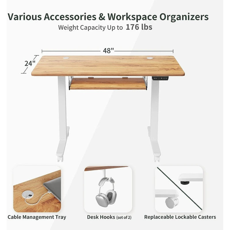 Home Office Furniture/Wood/Desk With Keyboard Tray/Desks