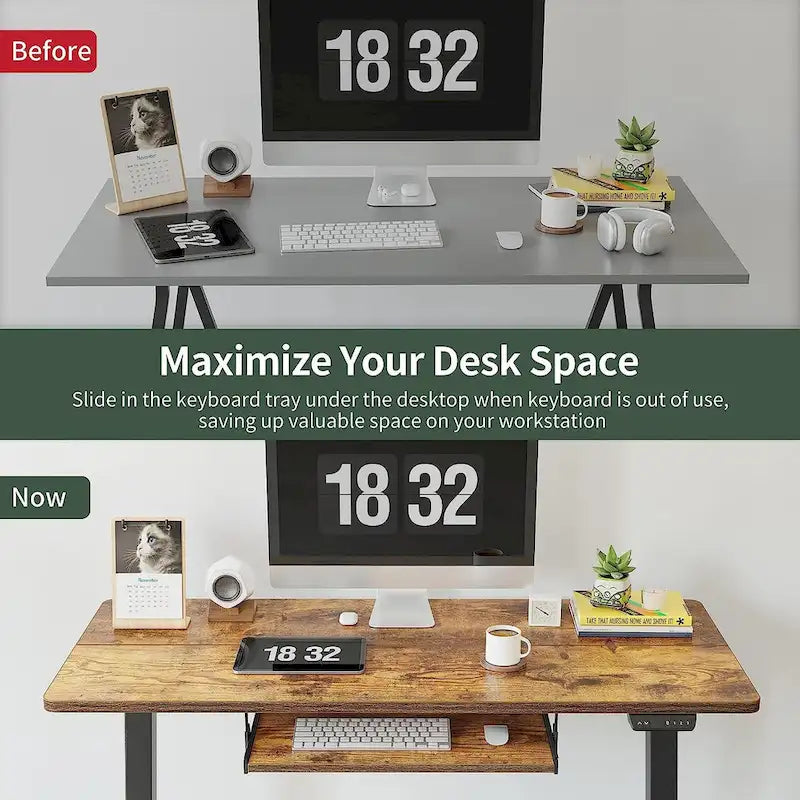 Home Office Furniture/Wood/Desk With Keyboard Tray/Desks