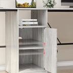 60 Inch L-Shaped Corner Desk with Storage Cabinet & Reversible Shelves for Home Office