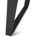 Modern Industrial 54 inch Wide Desk with Keyboard Tray and 2 Drawers - Solid Wood and Metal