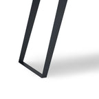 Modern Industrial 54 inch Wide Desk with Keyboard Tray and 2 Drawers - Solid Wood and Metal