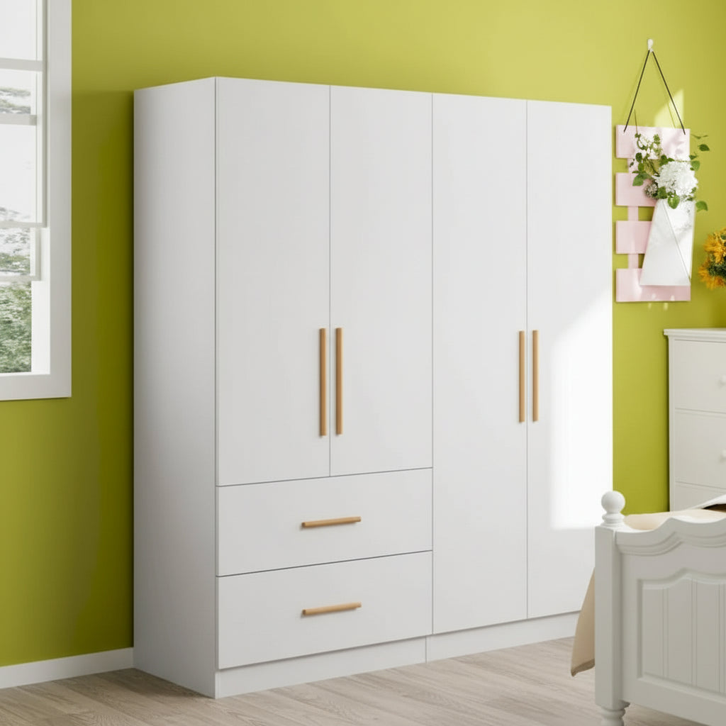 Wardrobe Armoire Freestanding Closet Clothes Storage Cabinet Organizer