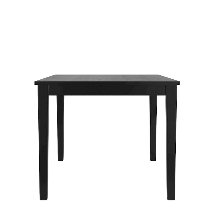 Black Mission-Style Dining Table | Rubberwood | 60" x 36"