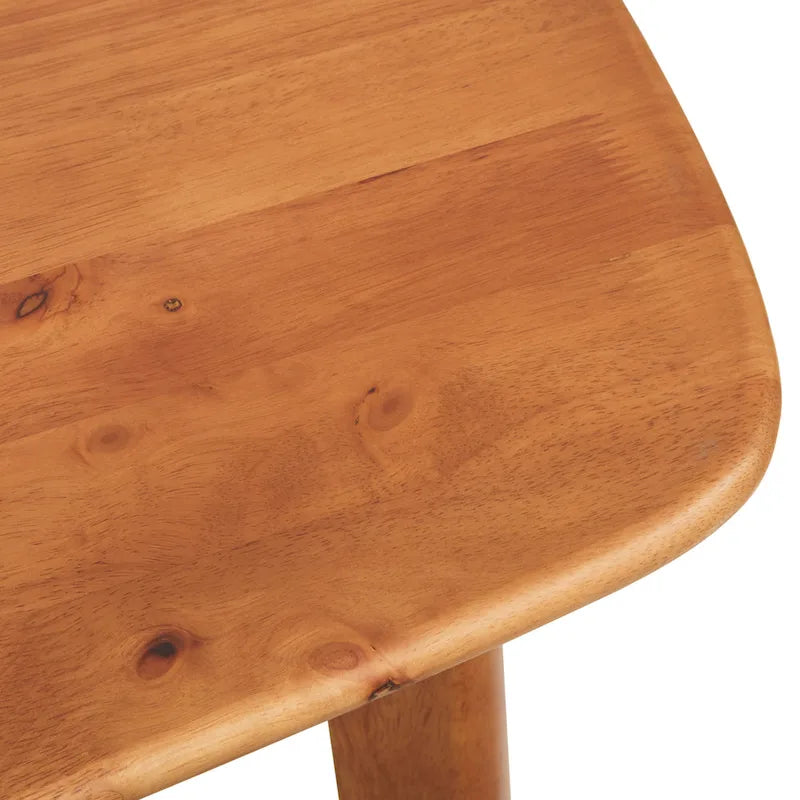 4-Piece Corner Dining Nook Set - Tufted Upholstered Seating, Rubberwood Table, Walnut Finish, Seats 4