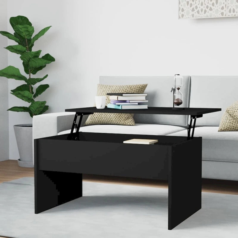 Lift Top Coffee Table with Hidden Storage - 31.5" Engineered Wood Accent Table - Modern Living Room Furniture