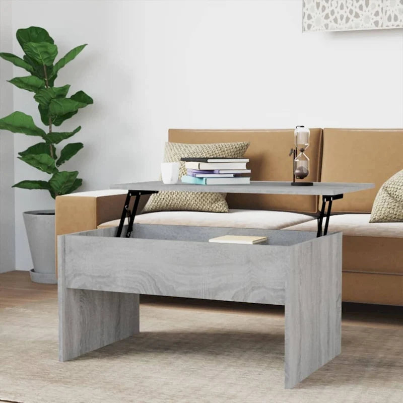 Lift Top Coffee Table with Hidden Storage - 31.5" Engineered Wood Accent Table - Modern Living Room Furniture