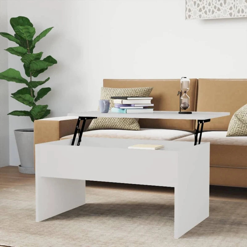 Lift Top Coffee Table with Hidden Storage - 31.5" Engineered Wood Accent Table - Modern Living Room Furniture