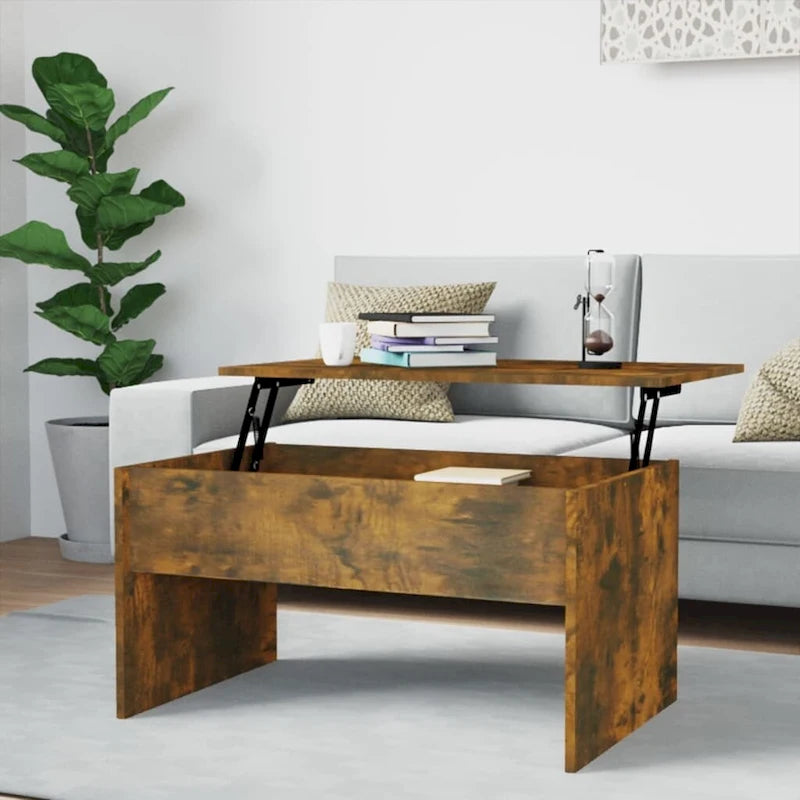 Lift Top Coffee Table with Hidden Storage - 31.5" Engineered Wood Accent Table - Modern Living Room Furniture