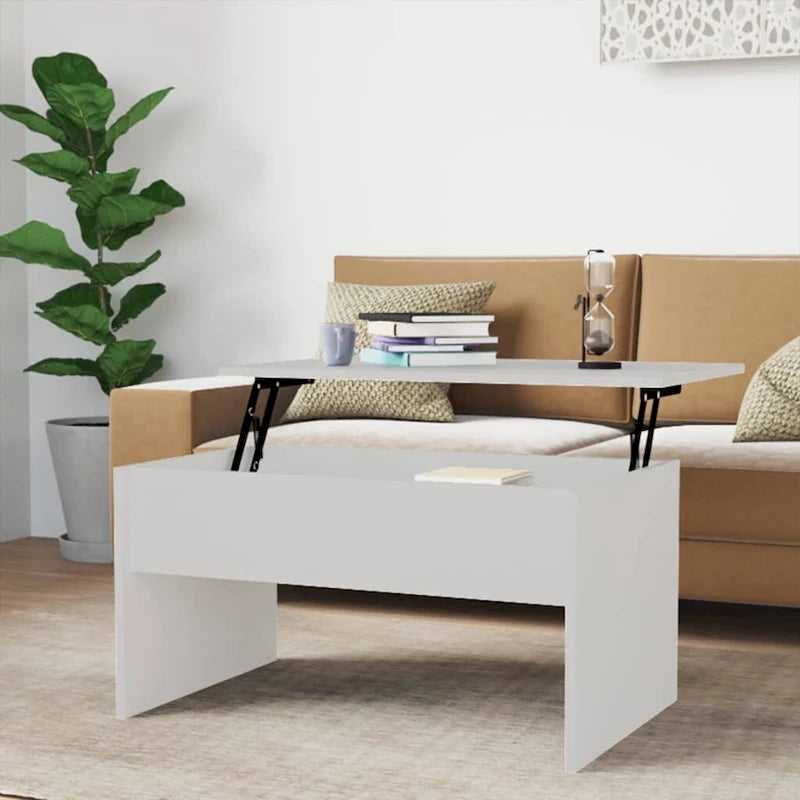 Lift Top Coffee Table with Hidden Storage - 31.5" Engineered Wood Accent Table - Modern Living Room Furniture