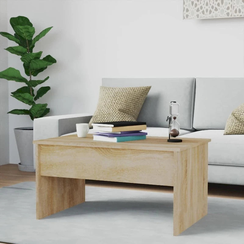 Lift Top Coffee Table with Hidden Storage - 31.5" Engineered Wood Accent Table - Modern Living Room Furniture