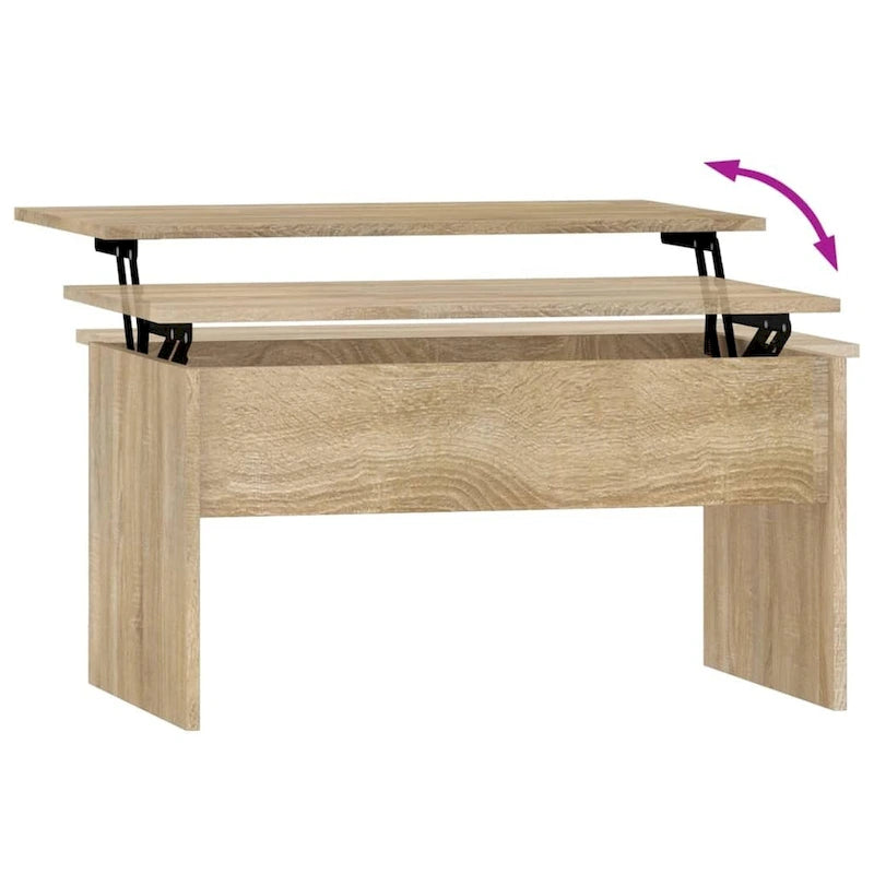 Lift Top Coffee Table with Hidden Storage - 31.5" Engineered Wood Accent Table - Modern Living Room Furniture