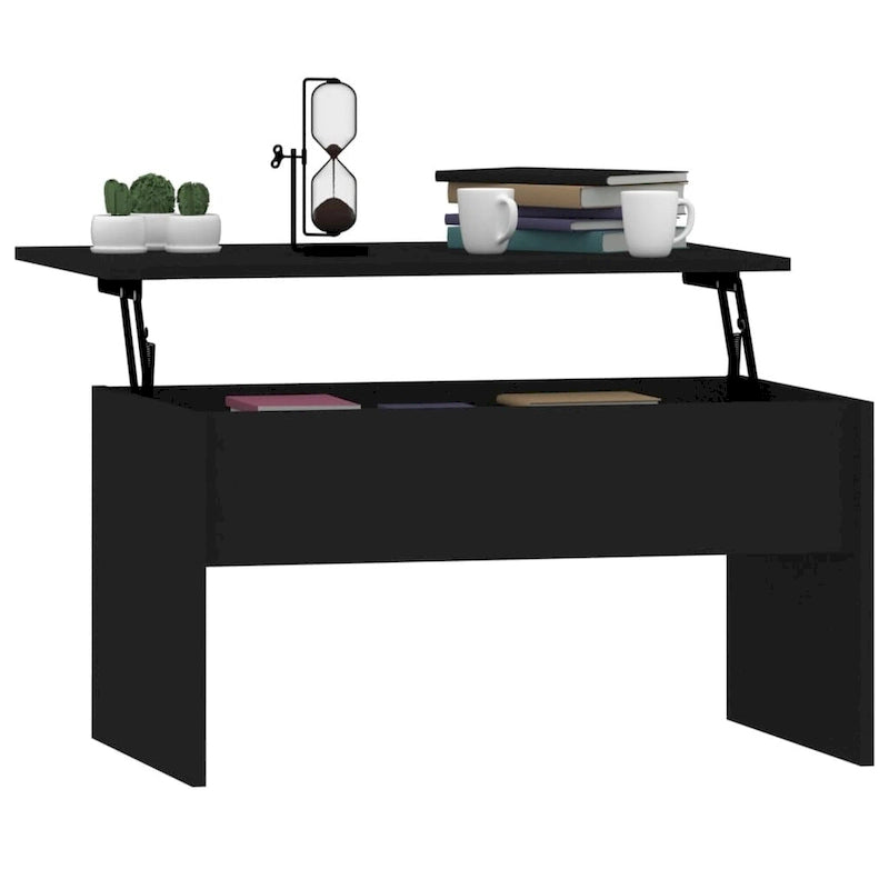 Lift Top Coffee Table with Hidden Storage - 31.5" Engineered Wood Accent Table - Modern Living Room Furniture