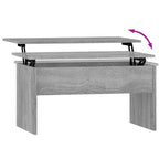 Lift Top Coffee Table with Hidden Storage - 31.5" Engineered Wood Accent Table - Modern Living Room Furniture