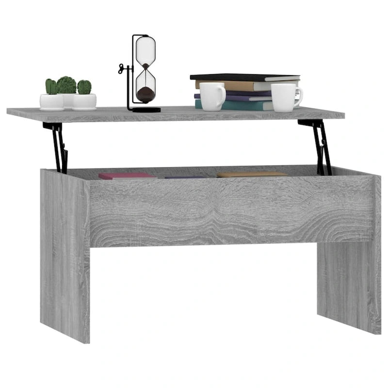 Lift Top Coffee Table with Hidden Storage - 31.5" Engineered Wood Accent Table - Modern Living Room Furniture