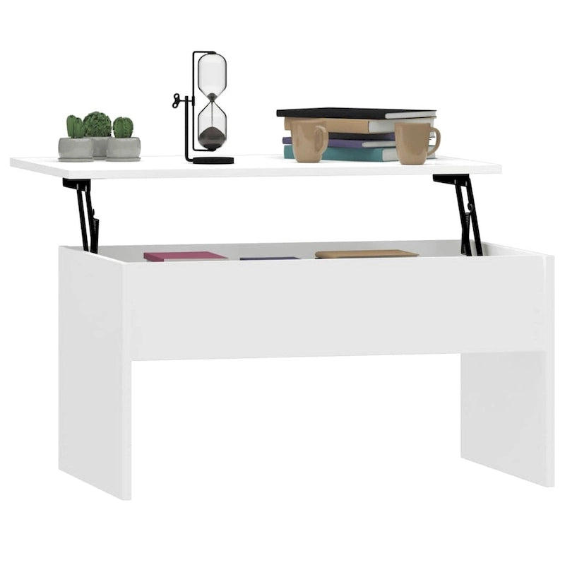 Lift Top Coffee Table with Hidden Storage - 31.5" Engineered Wood Accent Table - Modern Living Room Furniture