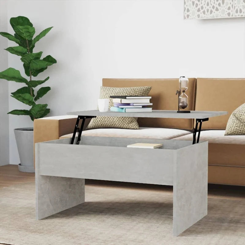Lift Top Coffee Table with Hidden Storage - 31.5" Engineered Wood Accent Table - Modern Living Room Furniture