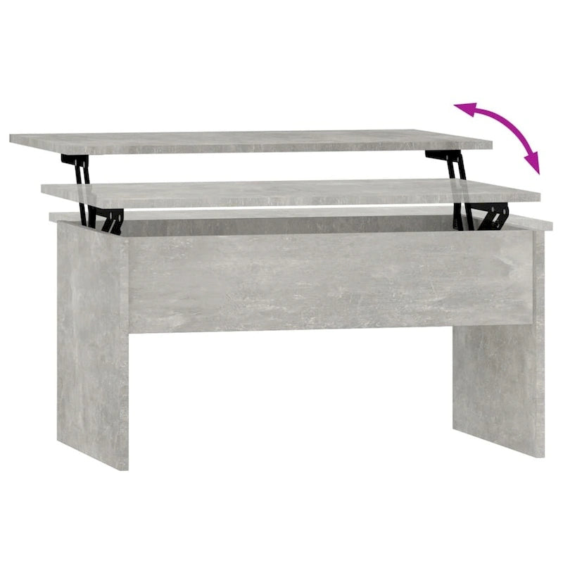 Lift Top Coffee Table with Hidden Storage - 31.5" Engineered Wood Accent Table - Modern Living Room Furniture