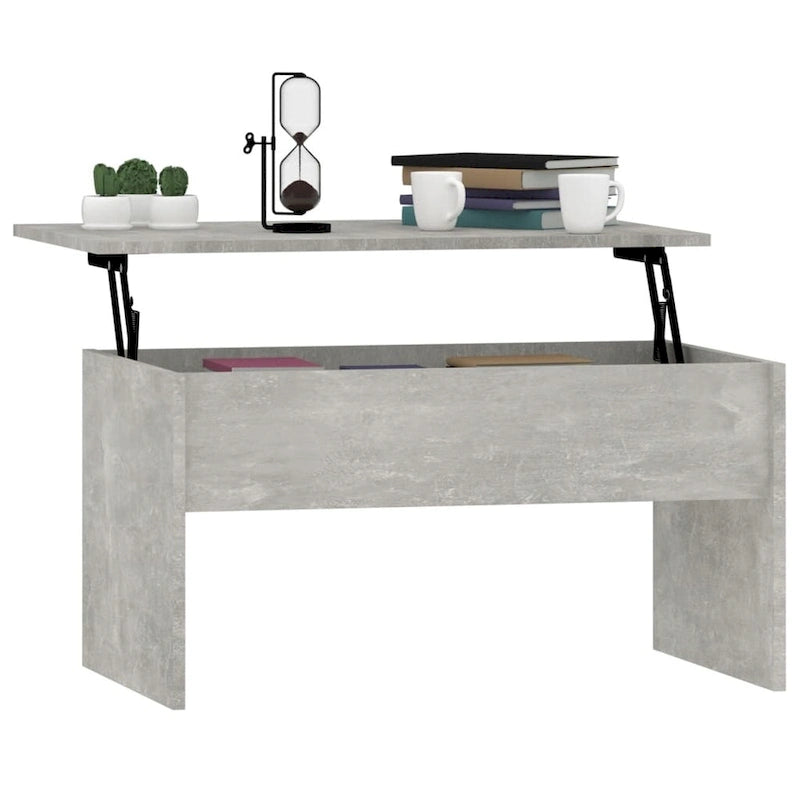 Lift Top Coffee Table with Hidden Storage - 31.5" Engineered Wood Accent Table - Modern Living Room Furniture