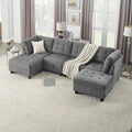 DIY Combination Modular Sectional Sofa, Gray