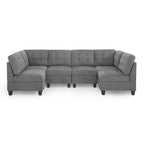 DIY Combination Modular Sectional Sofa, Gray