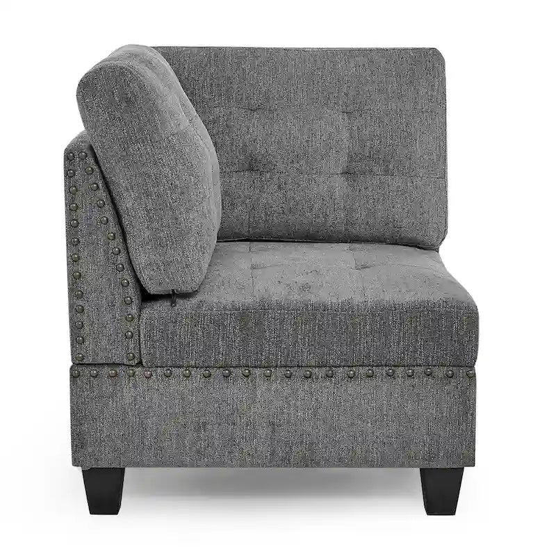 DIY Combination Modular Sectional Sofa, Gray