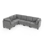 DIY Combination Modular Sectional Sofa, Gray