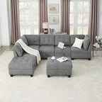 DIY Combination Modular Sectional Sofa, Gray