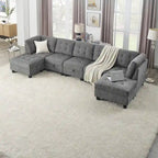 DIY Combination Modular Sectional Sofa, Gray