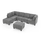 DIY Combination Modular Sectional Sofa, Gray
