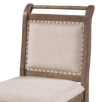 3-Piece Drop Leaf Dining Table Set - Rubberwood Counter Height, 2 Chairs, 300 lbs Capacity - Rustic Brown Oval Folding Set